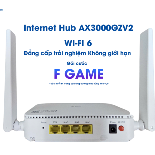 mặt sau thiết bị wifi 6 Ax3000gzv2 ở gói cước internet fgame