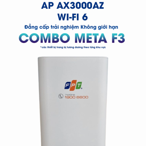 trang bị thiết bị ax3000az ở gói cước combo meta f3 (*các thiết bị trang bị tương đương theo từng khu vực)