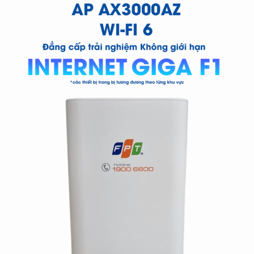 thiết bị wifi 6 Ax3000az ở gói cước internet giga f1 của fpt