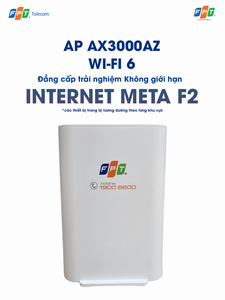 thiết bị wifi 6 ap ax3000az trong gói cước internet meta f2 của fpt