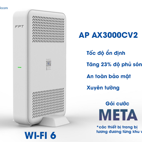 thiết bị Ax3000cv2 ở gói cước internet meta của fpt