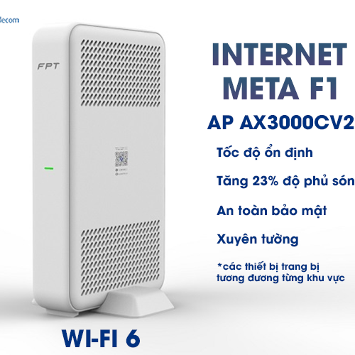 thiết bị wifi 6 ap ax3000cv2 trong gói internet meta f1 của fpt