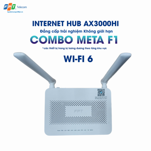 gói combo meta f1 được trang bị modem ax3000Hi wifi 6