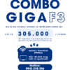 gói cước combo giga f3 của fpt có giá ưu đãi khi đăng ký cả 2 dịch vụ internet và truyền hình chỉ từ 305k / tháng, chỉ áp dụng ở một số khu vực