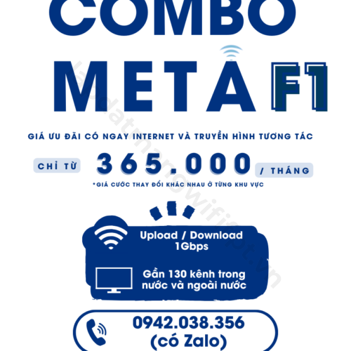 gói combo meta f1 là gói cước gồm internet và truyền hình chỉ từ 365.000 / tháng