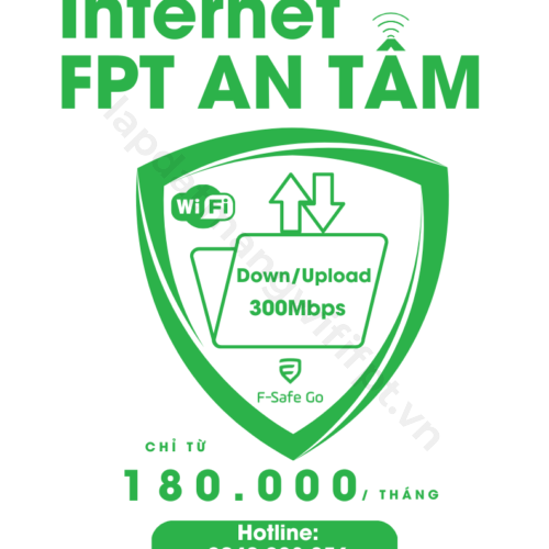 gói cước internet fpt an tâm giá chỉ từ 180k / tháng, tích hợp fsafe