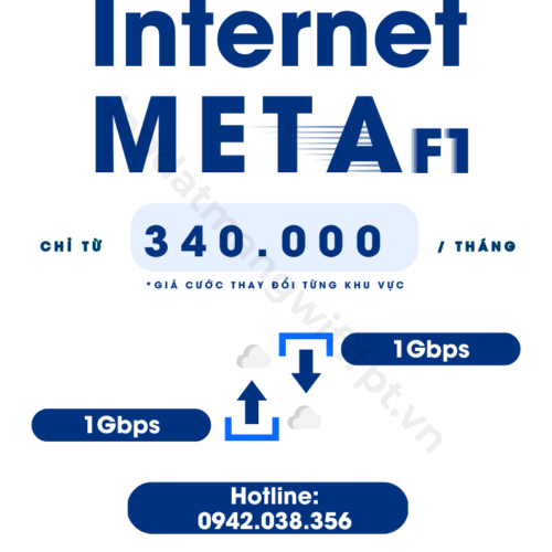 gói cước internet meta f1 của fpt có tốc độ download/upload lên 1gbps giá chỉ từ 340k / tháng